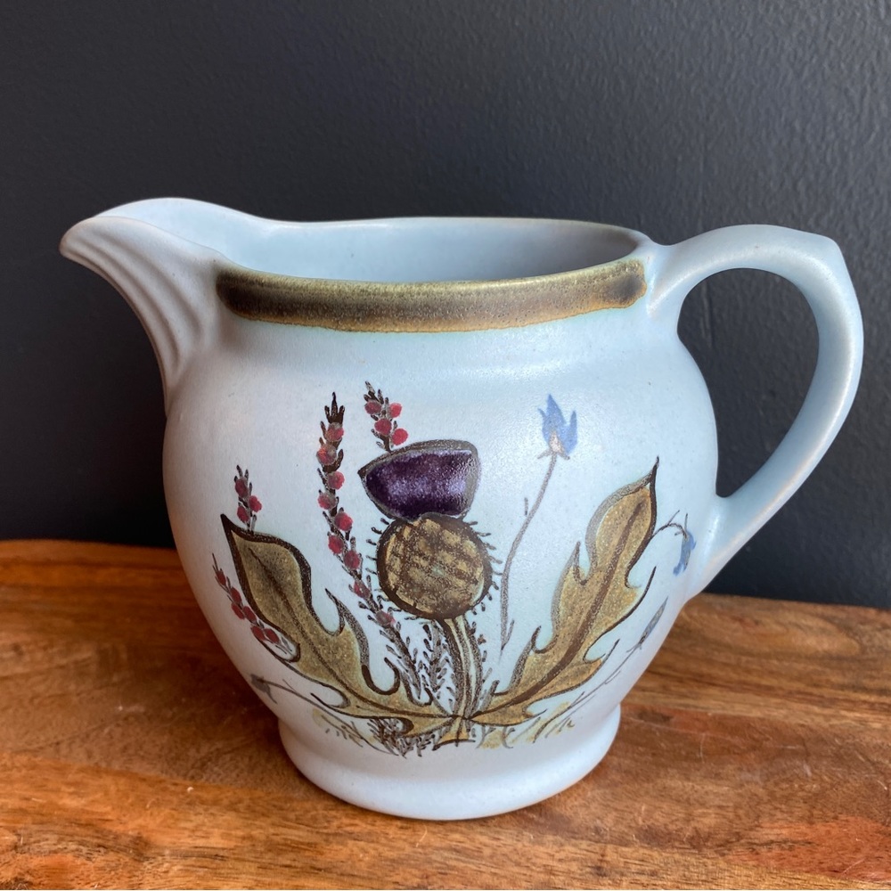 Vintage Buchman Thistle Stoneware Scotland